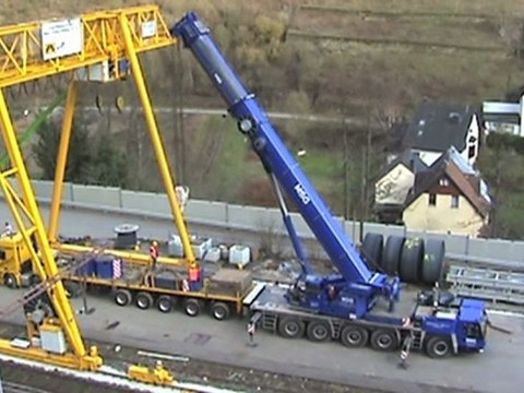Aufbau Portalkran Ediger-Eller Kaiser-Wilhelm-Tunnel Teil 001