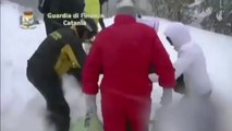 Catania - In salvo i 27 turisti bloccati sull'Etna (12.03.12)