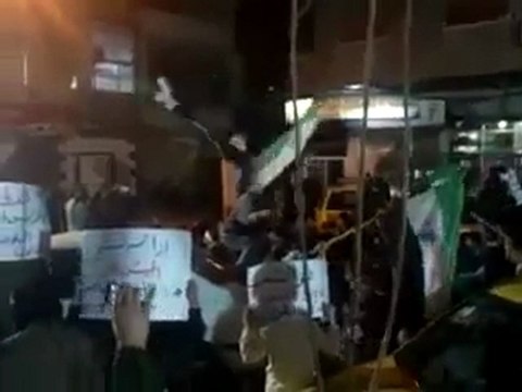 فري برس دمشق تجمع أحرار القابون لبيك يا الله13 3 2012