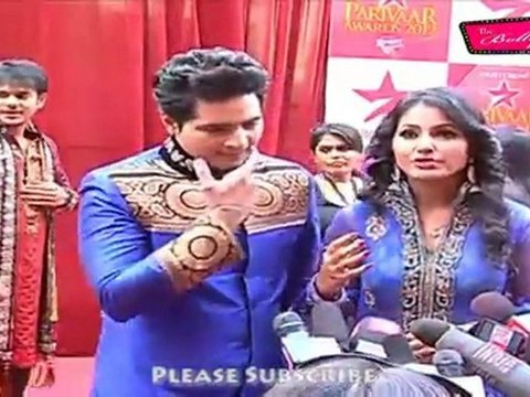 Stunning Akshara & Naitik Present At Star Parivaar Awards 2012
