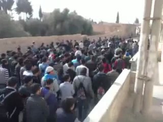 فري برس ريف دمشق الضمير مظاهرة طلابية ثانوية13 3 2012 ج2