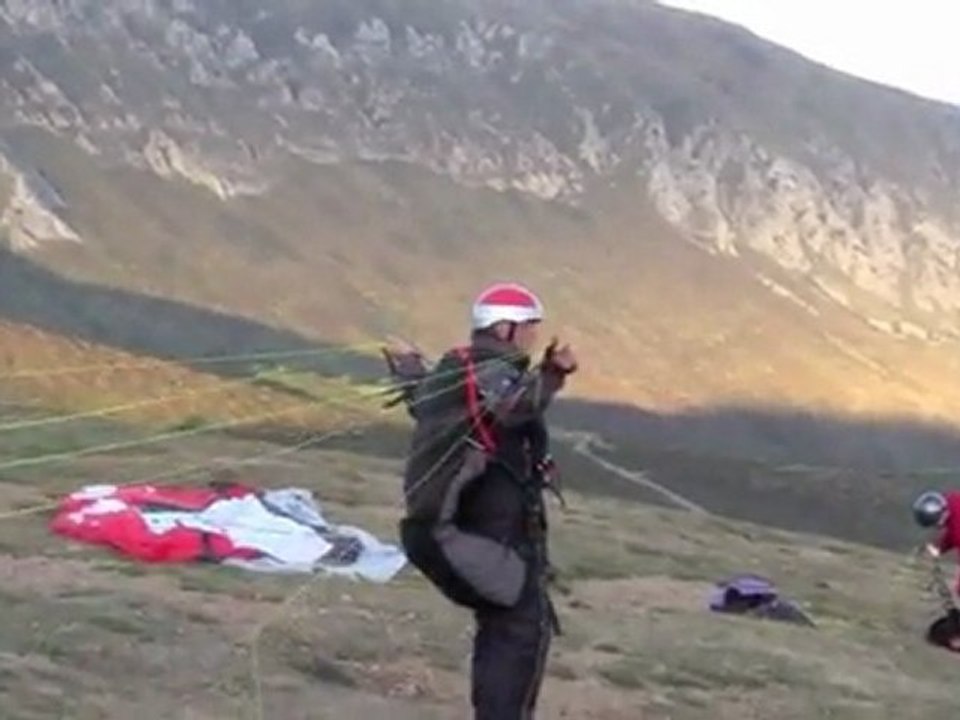 1er vol de Claude en parapente