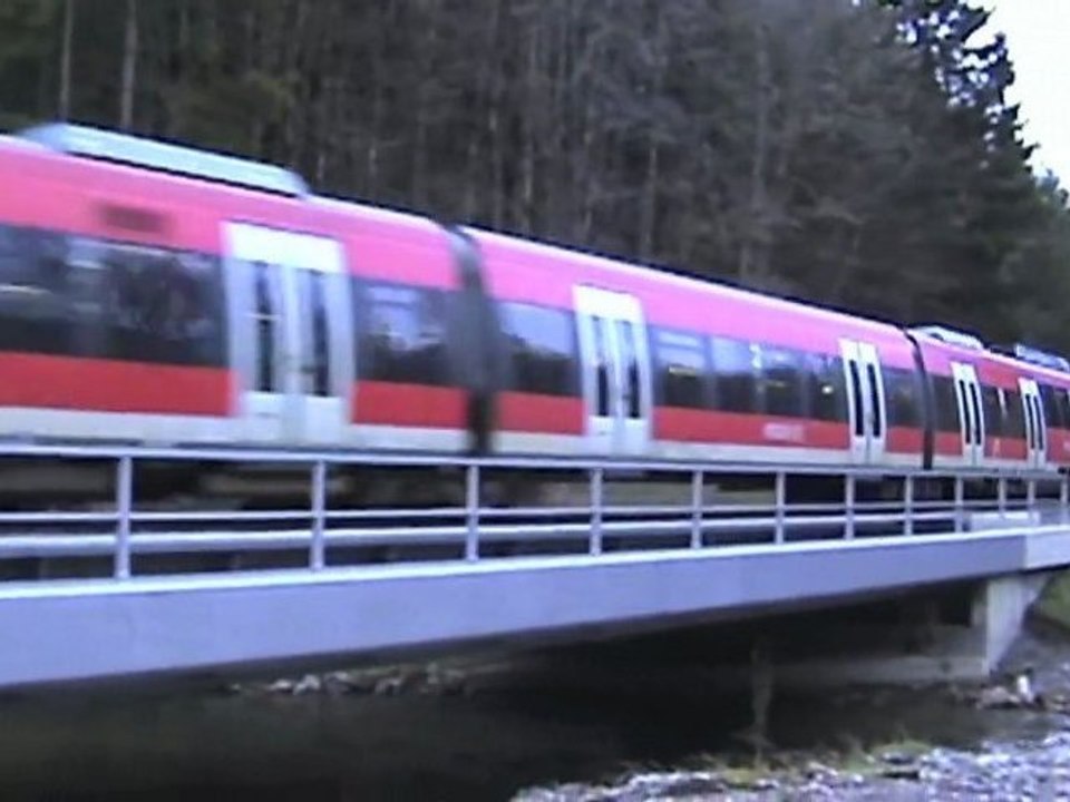 Eifelstrecke zwischen Sötenich und Urft (Steinfeld) mit BR644 und BR628 bis in die Dämmerung