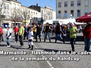Marmande: flashmob de la semaine du handicap