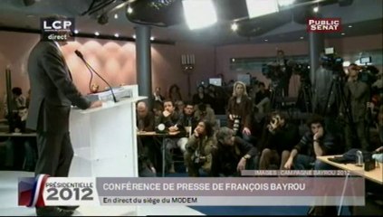 Conference de François Bayrou sur le thème "La France Solidaire"