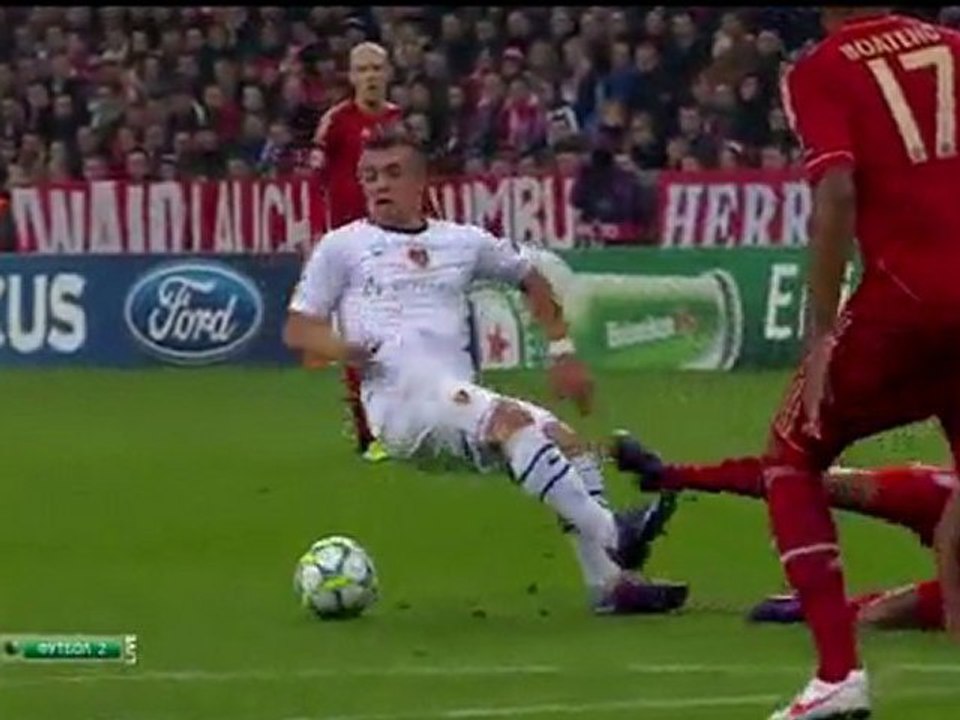 Лига Чемпионов -  БАВАРИЯ – БАЗЕЛЬ -  2011-12 - 1-8 финала -  Ответный матч -1-й тайм