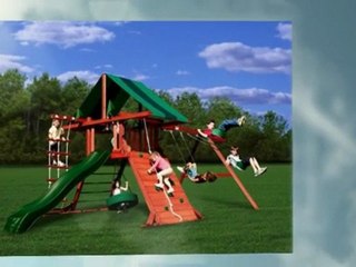 Outdoor Wooden Jungle Gyms