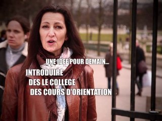 Des cours d’orientation dès l'enseignement secondaire