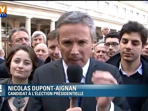 Dupont-Aignan, candidat officiel, veut offrir une autre politique