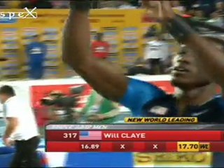 Triple jump men final, 2012 IAAF world indoor championships, Will Claye 17.70m