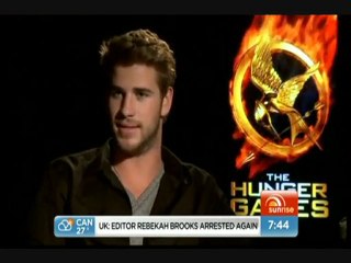 The Hunger Games' Liam Hemsworth & Josh Hutcherson - Sunrise Australia Interview 14/03/2012