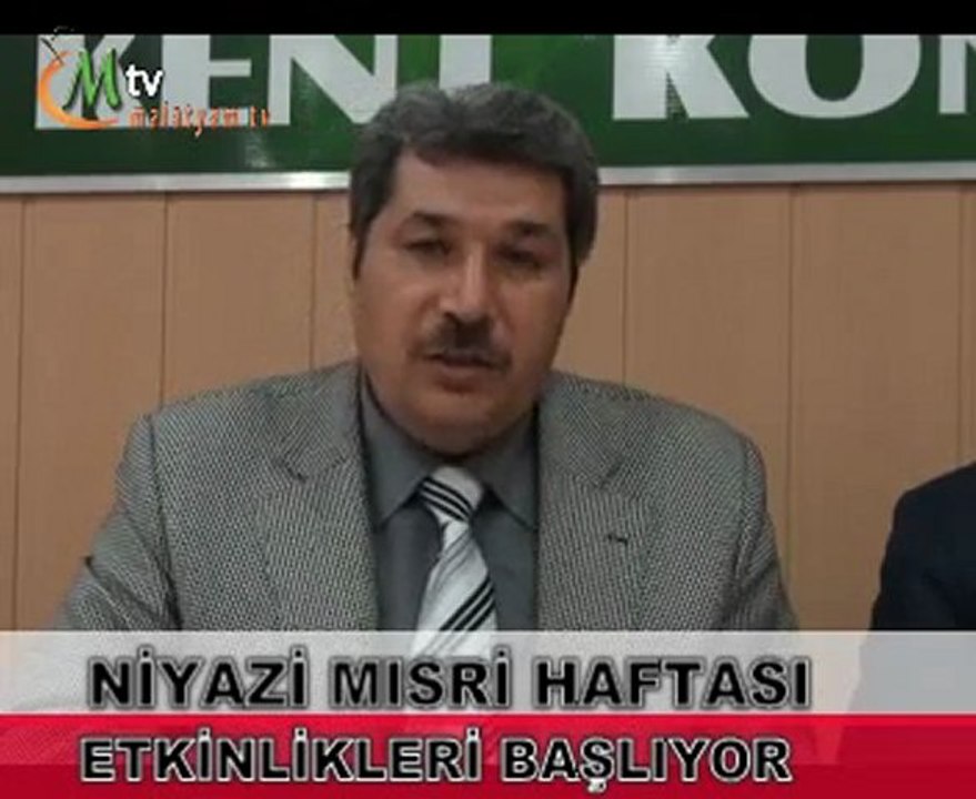 NİYAZİ MISRİ HAFTASI ETKİNLİKLERİ BAŞLIYOR