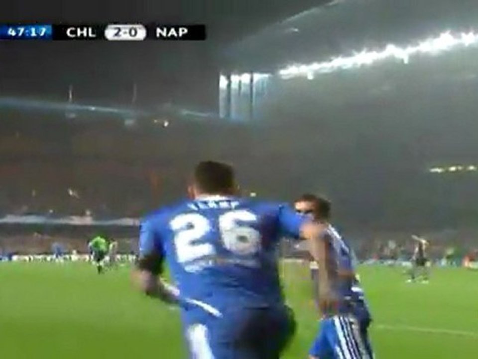 Chelsea 2-0 Nápoli gol de Terry min 47