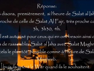 Regrouper les salat du maghreb et al 'icha