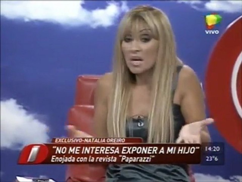 NATALIA OREIRO ENOJADA CON PAPARAZZI - DEBATE EN INTRUSOS