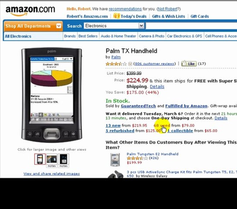 Palm TX Handheld - Palm Handheld TX - Palm TX Handheld PDA