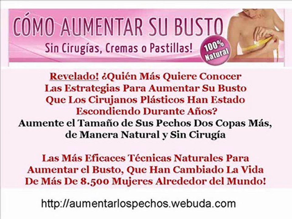 como aumentar los pechos