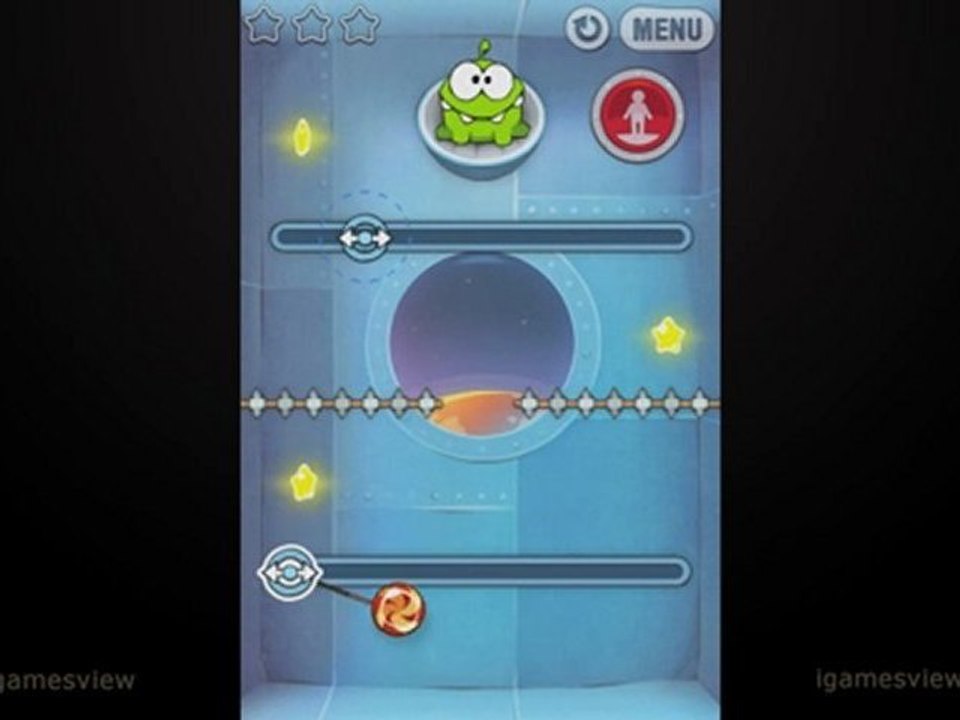 Cut the rope Cosmic box Walkthrough - iPhone Game Cheat