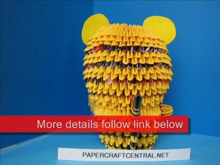 3D Origami Tiger