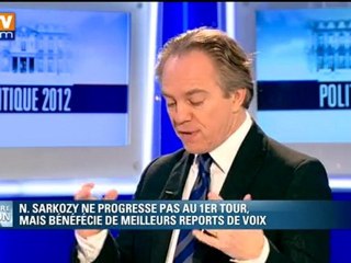 La course 2012 : Nicolas Sarkozy fait jeu égal avec François Hollande au 1er tour