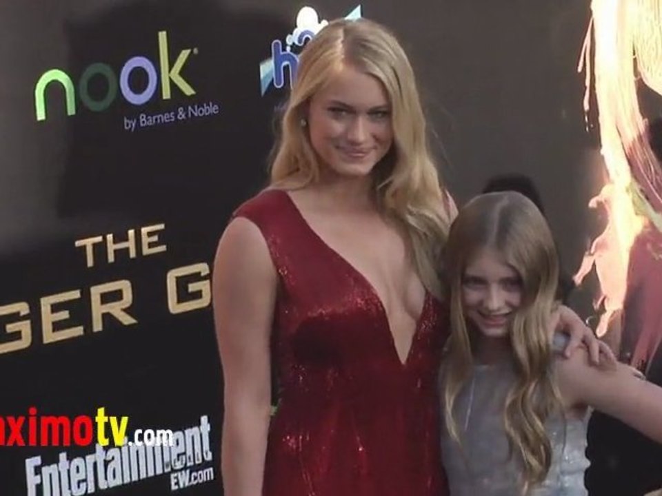 Leven Rambin and Willow Shields THE HUNGER GAMES World Premiere Arrivals