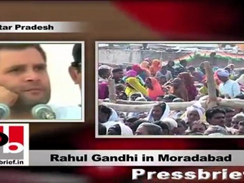 Rahul Gandhi in Moradabad: MNREGA was the idea of the people, Congress just implemented it