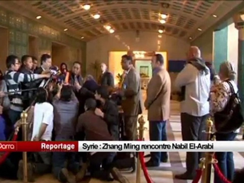 Syrie, Zhang Ming rencontre Nabil El Arabi