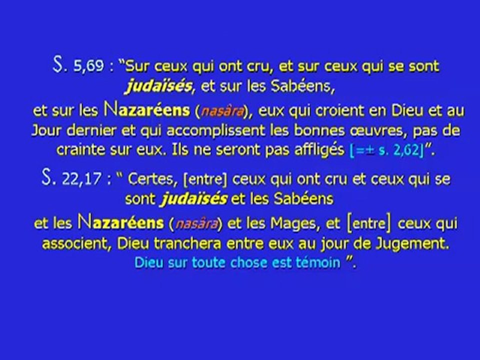 CHRETIENS ET JUIFS DANS LE CORAN 4 11   Ce que le coran dit réellement d'eux - YouTube