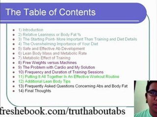 ✩ The Truth About Six Pack Abs with Free PDF Ebook Download ✩