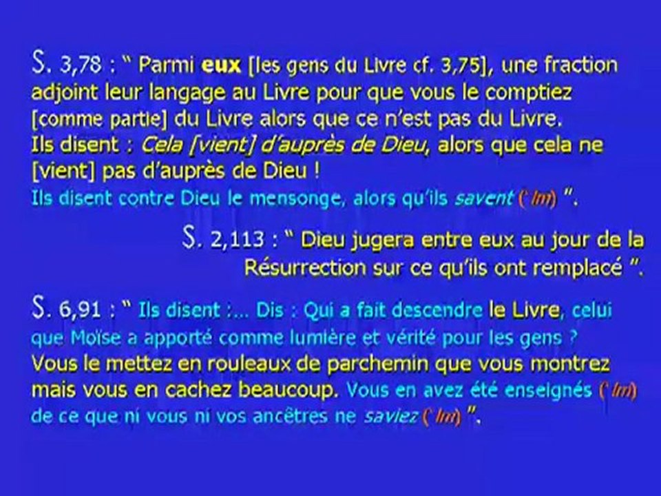 CHRETIENS ET JUIFS DANS LE CORAN 3 11   Ce que le coran dit réellement d'eux - YouTube