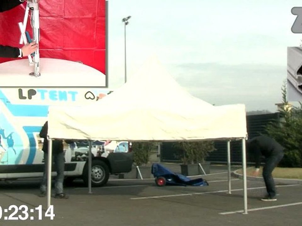 Montage éclair de la tente pliante ZP 3x3 par LPTENT