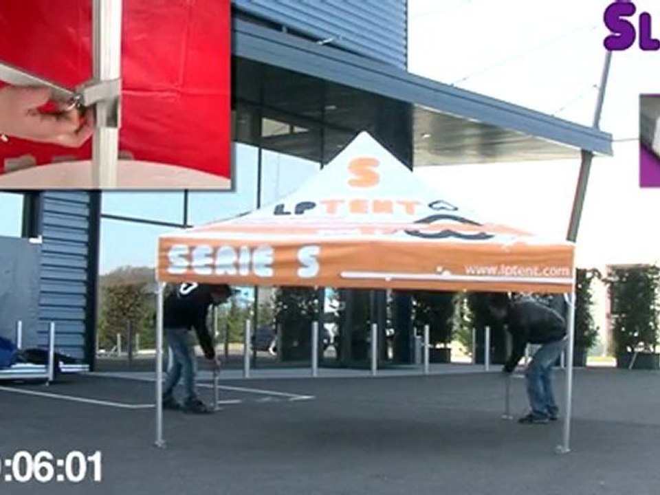 Montage la tente S LIGHT 3m x 3m