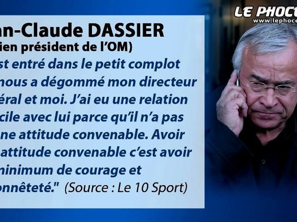 Info Chrono : Dassier allume Deschamps