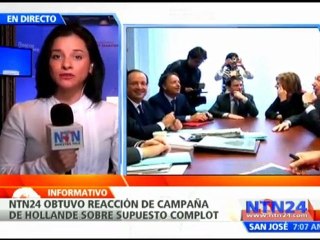 Primera reacción de la campaña de Hollande sobre supuesto complot entre líderes conservadores