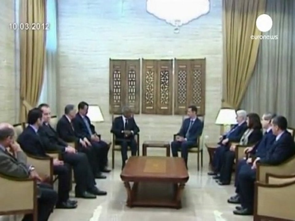 Grande manifestation pro-Assad à Damas