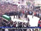 En Syrie, des funérailles se transforment en manifestation