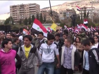 Huge rallies across Syria in pro-Assad show