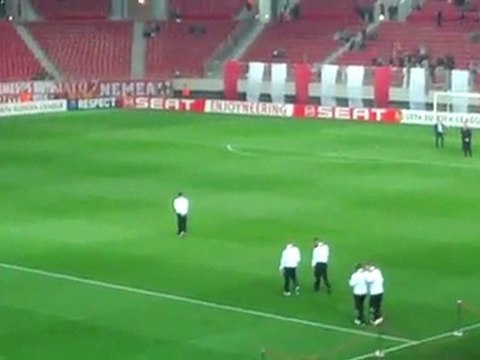 Είσοδος παικτών Ολυμπιακού