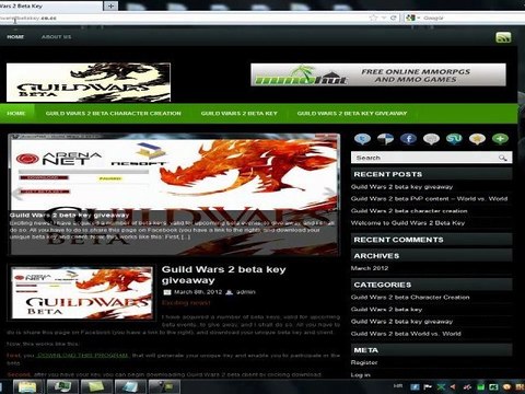 Guild Wars 2 Beta Key Giveaway