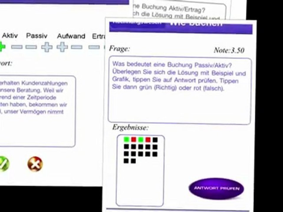 Gratis Buchungssätze buchen lernen mit Rechnungswesen Lernkarten Lern-App iPhone Android