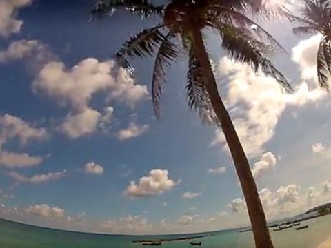 Samaya Bura Hotel TimeLapse Beach Sunset sun & sea from Lamai Koh Samui Suratthani Thailand