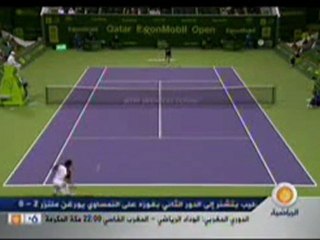 MALEK  JAZIRI VS TSONGA (OPEN DOHA 2012)