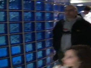 rentrée sur la pelouse du stade depuis le tunnel des joueurs ;)