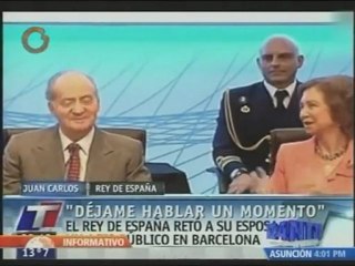 Rey de España le pide a la Reina que lo deje hablar
