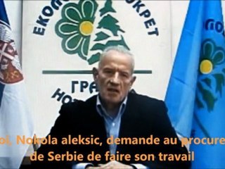 Chemtrails 04 - Nikolas ALEKSIC Chef du partie écologique dénonce et menace