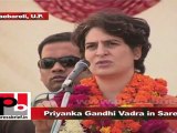 Priyanka Gandhi Vadra in Sareni BJP, SP and BSP divided the people