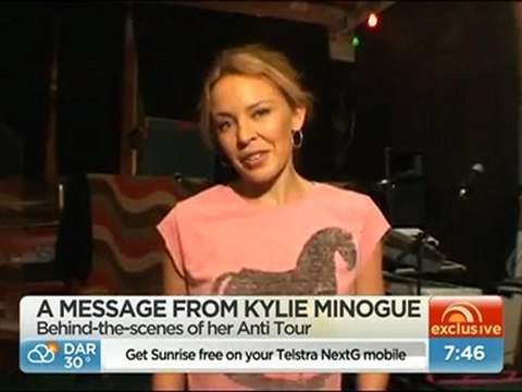 Kylie Minogue Anti Tour Message 16.03.2012