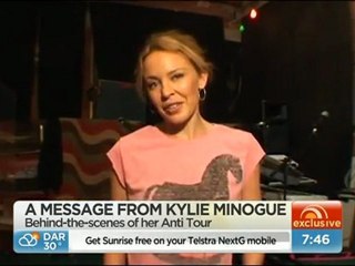 Kylie Minogue Anti Tour Message  16.03.2012
