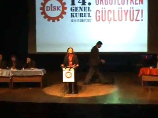 DİSK 14. Genel Kurul'unda Dev Sağlık-İş Genel Başkanı Arzu Çerkezoğlu'nun konuşması-4
