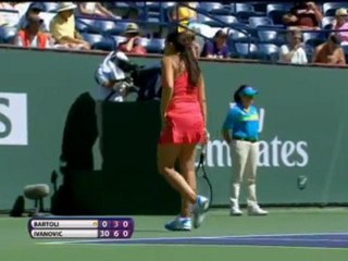 Indian Wells - Ivanovic sort Bartoli